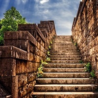 Steps leading upwards