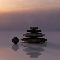 A pile of pebbles indicating balance