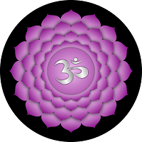 Violet lotus flower representing the crown chakra