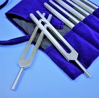 Set of tuning forks used for sound healing